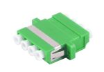 LWL-Verbinder Quad LC-LC APC grün