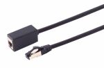 Patchkabel Verlängerung Cat. 8.1 schwarz 0,5m
