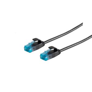 Slim Patchkabel U/UTP Cat.6 schwarz 10,0m