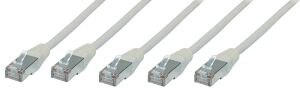 Patchkabel S/FTP Cat.6 (VE5) weiß 0,25m
