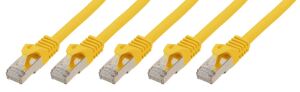 Patchkabel S/FTP Cat.7 (VE5) gelb 1,0m