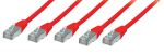 Patchkabel S/FTP Cat.6 (VE5) rot 0,25m