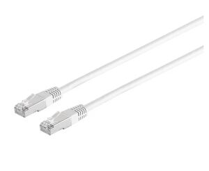 Patchkabel S/FTP Cat.6 halogenfrei weiß 7,5m