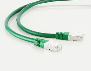 Patchkabel S/FTP Cat.6 halogenfrei grün 15,0m