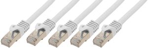 TP-Patchkabel S/FTP PIMF Rohkabel Cat.7 (VE5) weiß 0,5m