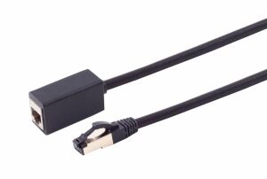 Patchkabel Verlängerung Cat. 8.1 schwarz 1,5m