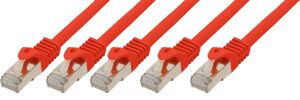 TP-Patchkabel S/FTP PIMF Rohkabel Cat.7 (VE5) rot 0,5m