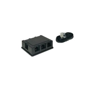 Adapter Modular Verbinder-ISDN-VerteilerBOX 6-fach inkl. Modularanschlusskabel