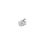 Western-Stecker modular 4-polig vergoldet Rundkabel