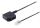Telefon Adapter Western-Stecker 8/4 auf TAE U-Kupplung, 0,2m
