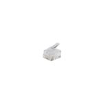 Western-Stecker modular 6-polig vergoldet Rundkabel