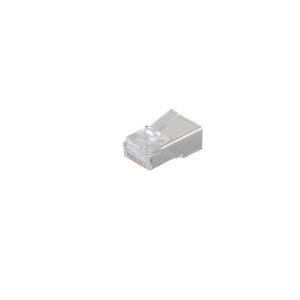 Western-Stecker modular 8-polig vergoldet geschirmt Rundkabel