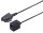 Telefon Adapter-TAE F-Stecker > Western-Kupplung 6/4 schwarz 0,2m