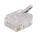 Western-Stecker modular 8-polig vergoldet Short Rundkabel