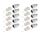 shiverpeaks Netzwerkstecker (VE 10) Cat.5e/Cat.6 RJ45 grau