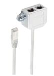 shiverpeaks Cat.5e Cable sharing Adapter  0,1 m Tel./Eth.