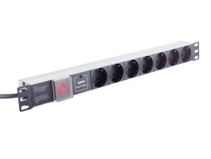 Steckdosenleiste 19" 7-fach 1HE schwarz