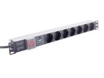Steckdosenleiste 19" 7-fach 1HE schwarz