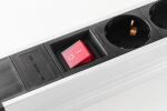 Steckdosenleiste 4-fach Alu USB Buchse