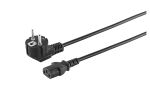 Netzanschlusskabel Schuko 90° Kaltgeräte 230V...