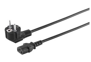 Netzanschlusskabel 230V für Kaltg. CEE7/7-C13 VDE schwarz 3,0m
