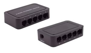 Netzwerk-Switch 5-Port 100m ABS schwarz