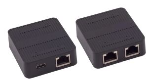 Netzwerk-Switch 1x2 100m ABS schwarz