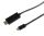 HDMI Anschlusskabel HDMI A Stecker > USB 3.1 Typ C Stecker 4K2K schwarz 3,0m