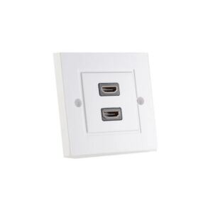 HDMI Wanddose 2x HDMI Buchse reinweiß