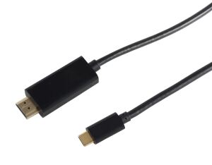 HDMI Anschlusskabel HDMI A Stecker > USB 3.1 Typ C Stecker 60Hz schwarz 3,0m