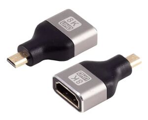 shiverpeaks HDMI-D Adapter auf HDMI-A Buchse 8K Metall