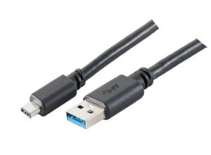 USB Kabel 3.0 Typ 3.1 C-Stecker > Typ 3.0 A-Stecker Rev. 3.0 schwarz 1,8m