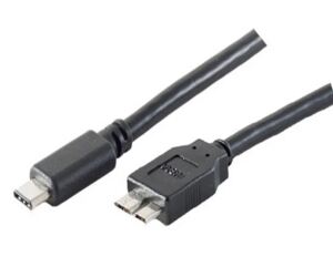 USB Kabel 3.0 Typ 3.1 C-Stecker > Typ 3.0 Micro B-Stecker Rev. 3.0 schwarz 1,0m