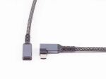 Verlängerungskabel USB-C 3.2 90° PD Textilummantelung 1,5m