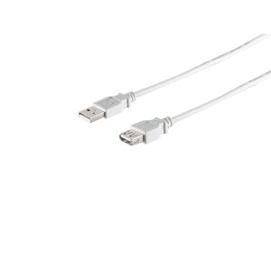 USB High Speed 2.0 Verlängerung A Stecker > A Buchse USB 2.0 grau 3,0m