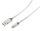 USB Lade-Sync Kabel USB A Stecker > USB micro Stecker Steel silber 1,0m