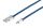 USB Ladekabel USB-A-Stecker > USB Micro B Stecker Nylon blau 0,3m