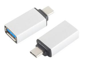 Adapter USB 3.1 Typ C Stecker > USB 3.0 A Buchse silber