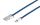 USB Ladekabel USB-A-Stecker > USB Typ C Stecker Nylon blau 0,3m