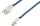 USB Ladekabel USB-A-Stecker > USB Typ C Stecker Nylon blau 0,9m