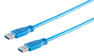 USB Kabel Typ A Stecker > Typ A Stecker USB 3.0 blau 0,5m