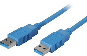 USB Kabel Typ A Stecker > Typ A Stecker USB 3.0 blau 1,8m