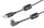USB Kabel 2.0 USB A Stecker > USB Micro B Stecker 180° Winkel oben schwarz 1,0m