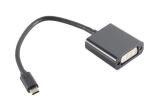 Adapter USB Typ C-Stecker 3.1 > DVI 24+5 Buchse schwarz