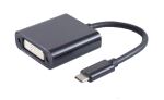 Adapter USB Typ C-Stecker 3.1 > DVI 24+5 Buchse schwarz