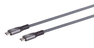 USB Kabel Typ-C Stecker > Typ C Stecker 4.0 240W PRO 1,0m