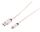 USB Lade-Sync Kabel USB A Stecker > USB micro Stecker Steel rose 1,0m