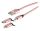 USB 3-in-1 Ladekabel Alu rosegold 1,0m