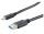 USB Kabel 3.0 USB A Stecker > USB 3.1 Typ C Stecker schwarz 3,0m