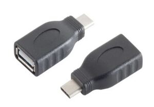 Adapter USB 3.1 Typ C Stecker > USB 2.0 A Buchse schwarz